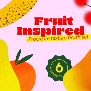 Fruity Texture Procreate Brush Set - Etsy