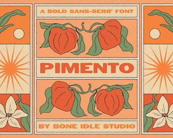 Pimento Typeface - Serif Font, Modern Font, Branded Font, Ornament Font, Fonts for Cricut, Classy Font, Cricut Fonts, Modern Serif Font