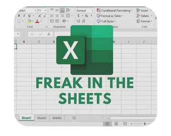 Freak In The Sheets - Excel Spreadsheet Lover Worker Gift Idea For Coworker, Accounting, Boss, Friend - Mouse Pad