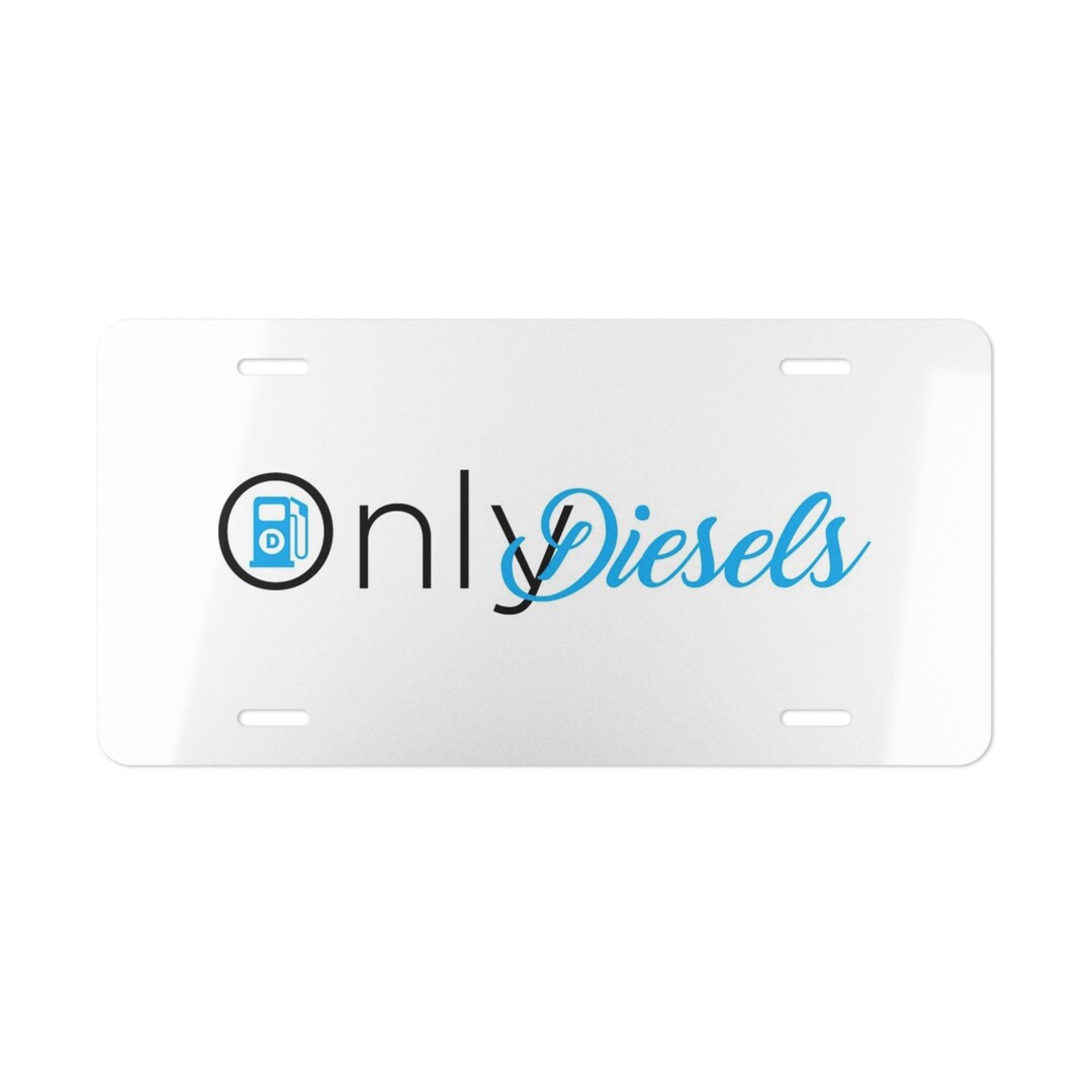 Only Diesels Vanity License Plate Etsy