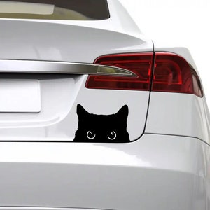 Black Cat Sticker Cute | Vinyl | Decal for Car Bumper, Window, Laptop, Truck, Van, Water Bottle, Books Etc |Waterproof| 5