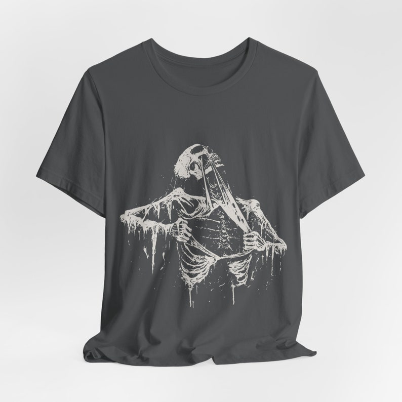 Skeleton Ripping Rib Cage Vintage 90s Graphic T-shirt, Rib Cage Shirt ...