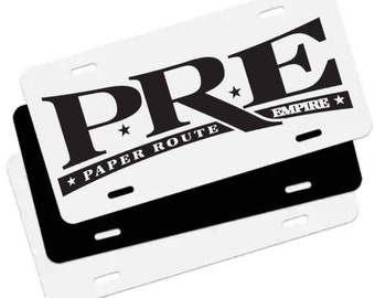 Paper Route Empire License Plate, Car License Plate, Truck License Plate, Vinyl