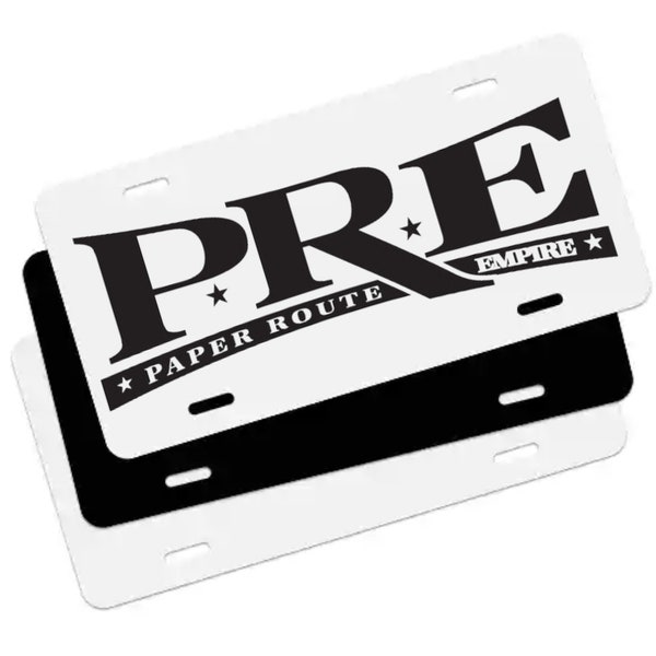 Paper Route Empire License Plate, Car License Plate, Truck License Plate, Vinyl