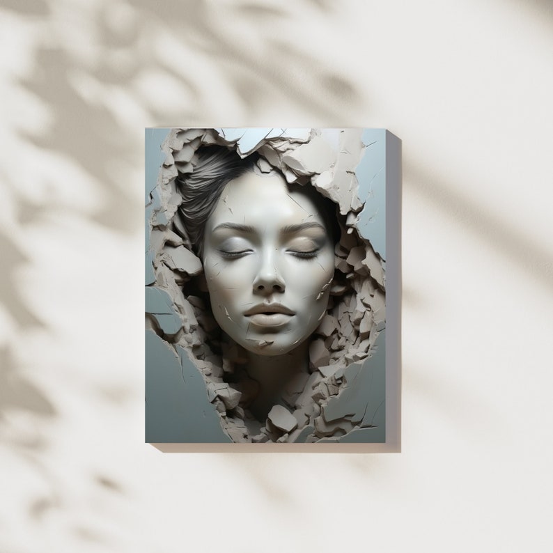 Digital Wall Art Print, Woman Wall Art, Home Decor Etsy