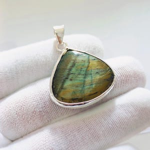 Tiger Eye Necklace, 925 sterling silver necklace, Women everyday necklace, Single gemstone jewelry gift for Mom,Her