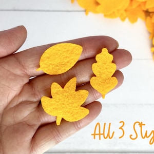 Felt Leaf Cut Outs | Pre-Cut + Ready To Use | Multiple Sizes Available