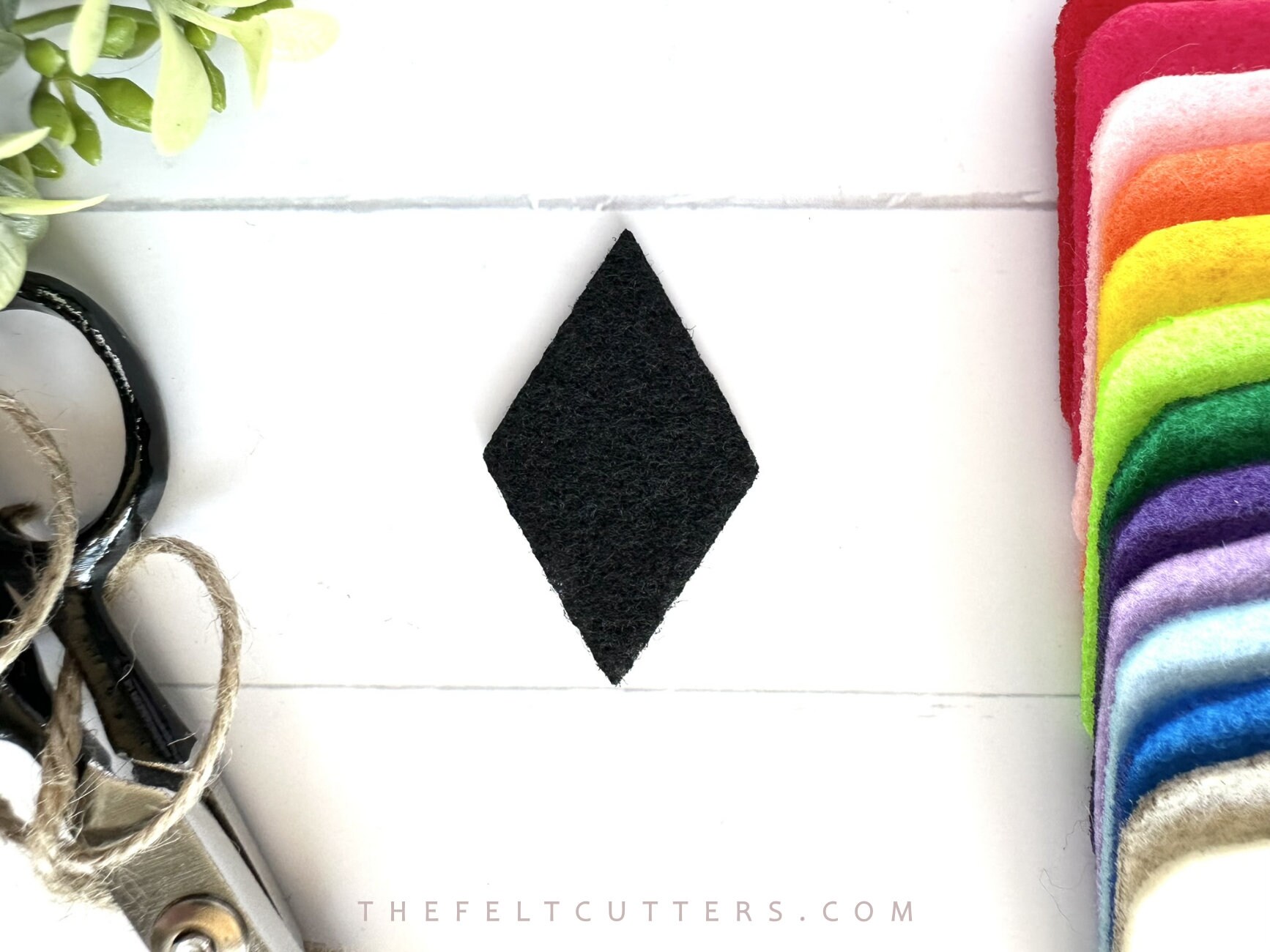 Felt Diamond Shape Cut Outs | Pre-Cut + Ready-To-Use Felt Shapes | Choose Your Size + Color