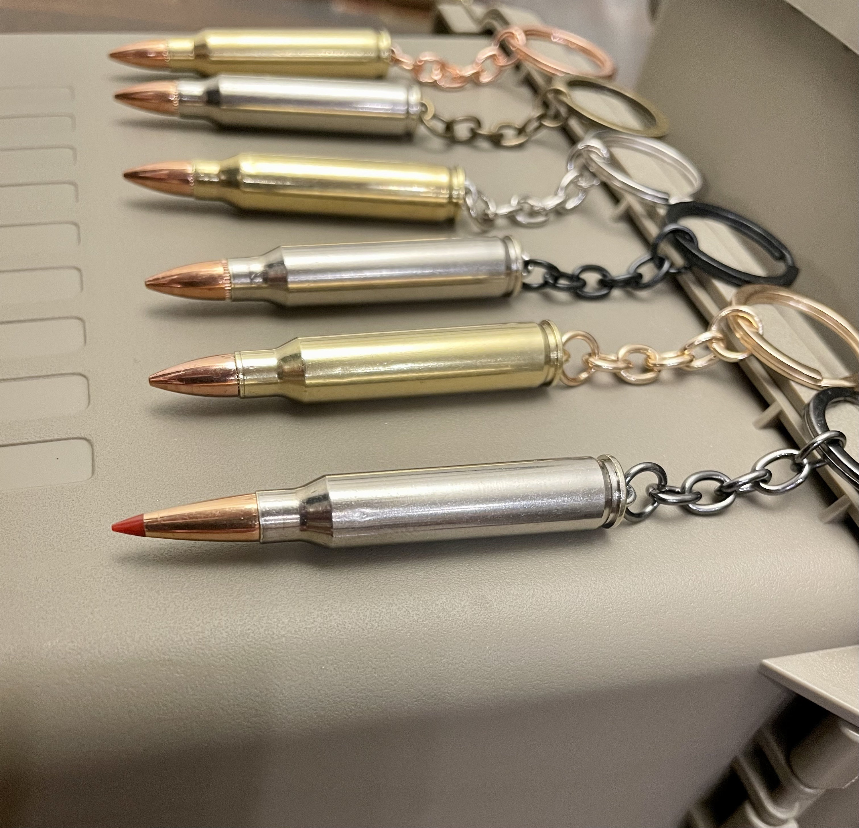 Thelma and Louise Keychains Bullet Shell Keychains 