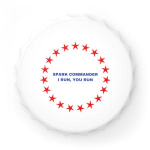 Bottle Opener with Quote, Spark Commander Bottle Opener, Funny Gift for Beer Lovers, BBQ Tool, Unique Housewarming Gift, Patriotic [...]
