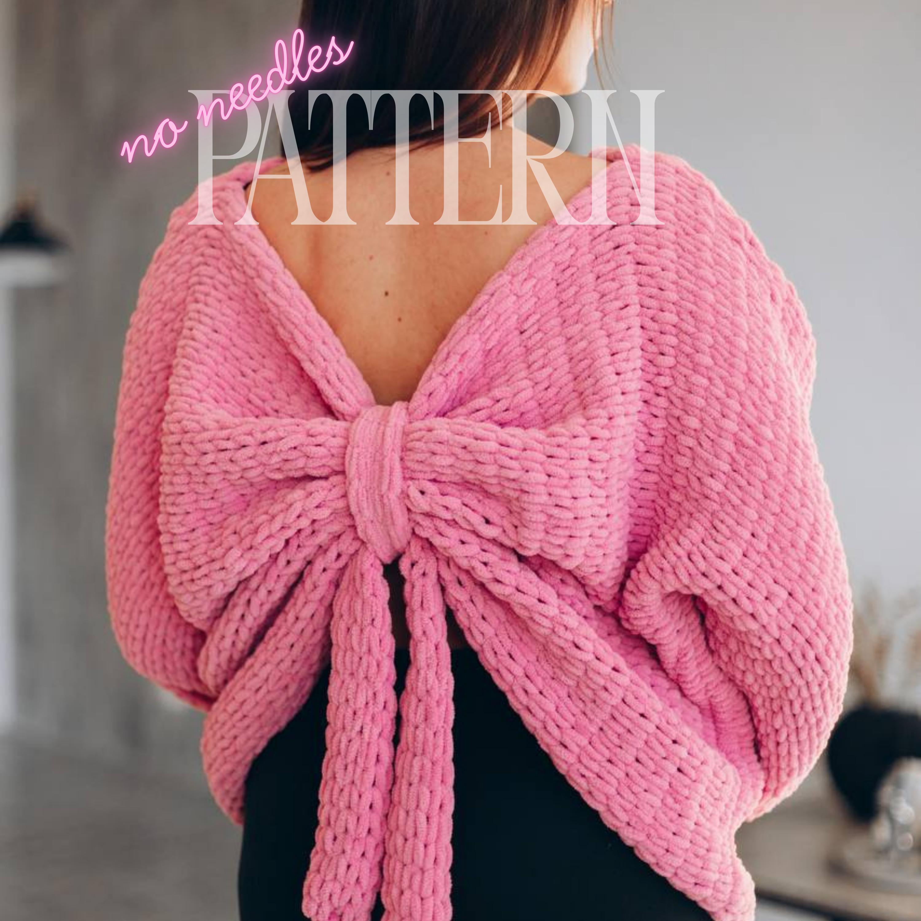 39 Crochet Sweater Patterns to Stitch Cozy Pullovers, Cardigans, and Statement Layers 6 Crochet Pattern Bow Sweater