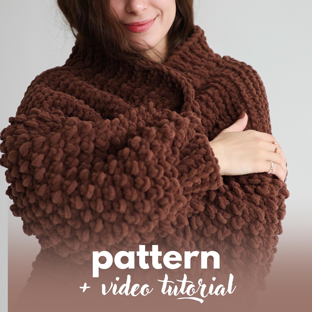 Alize Puffy Pattern | Crochet PDF | No Needles | Cozy Oversized Sweater ...