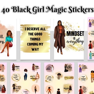 40 Black Girl Magic Stickers