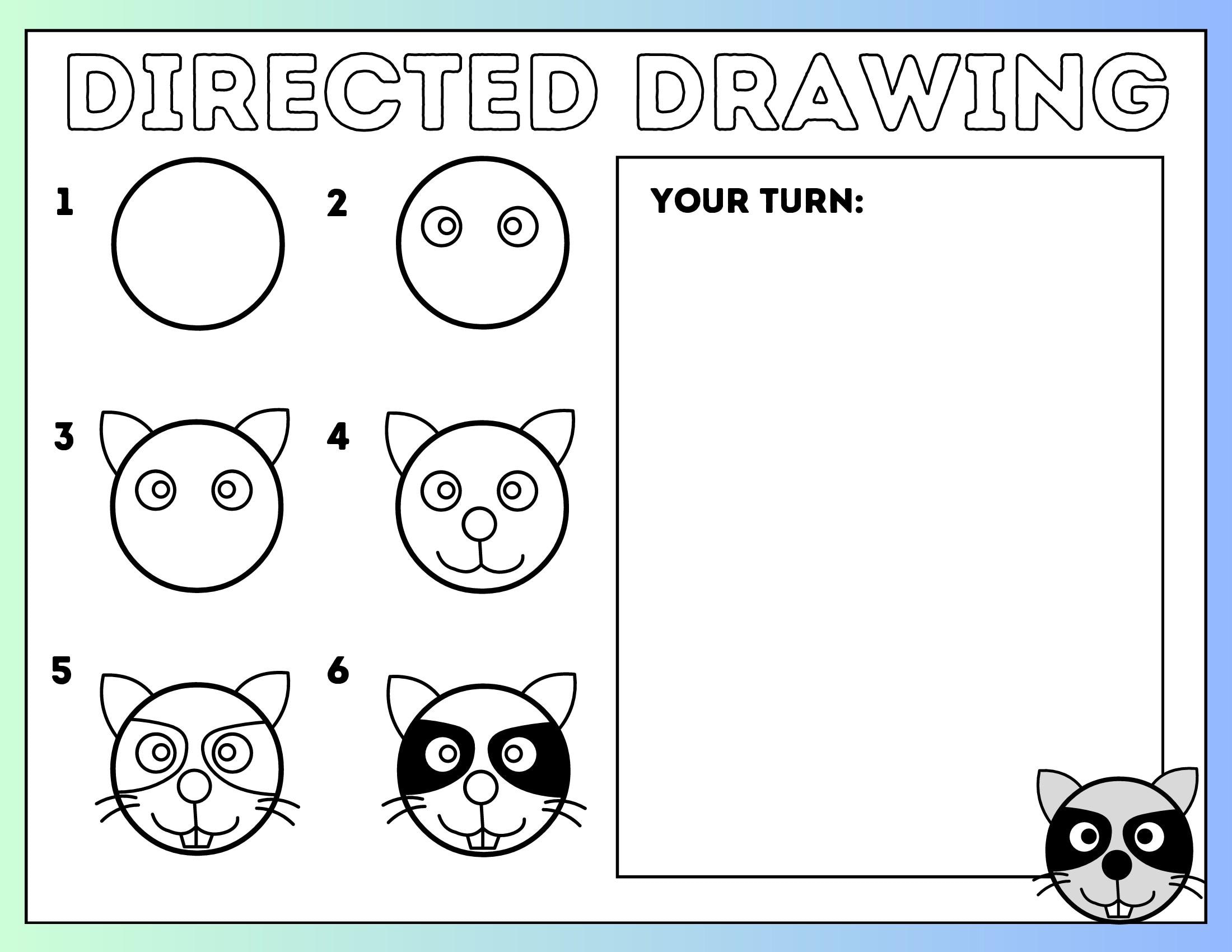 Kids Directed Drawing Pack Printable ,15 Directed Drawing Animals ...