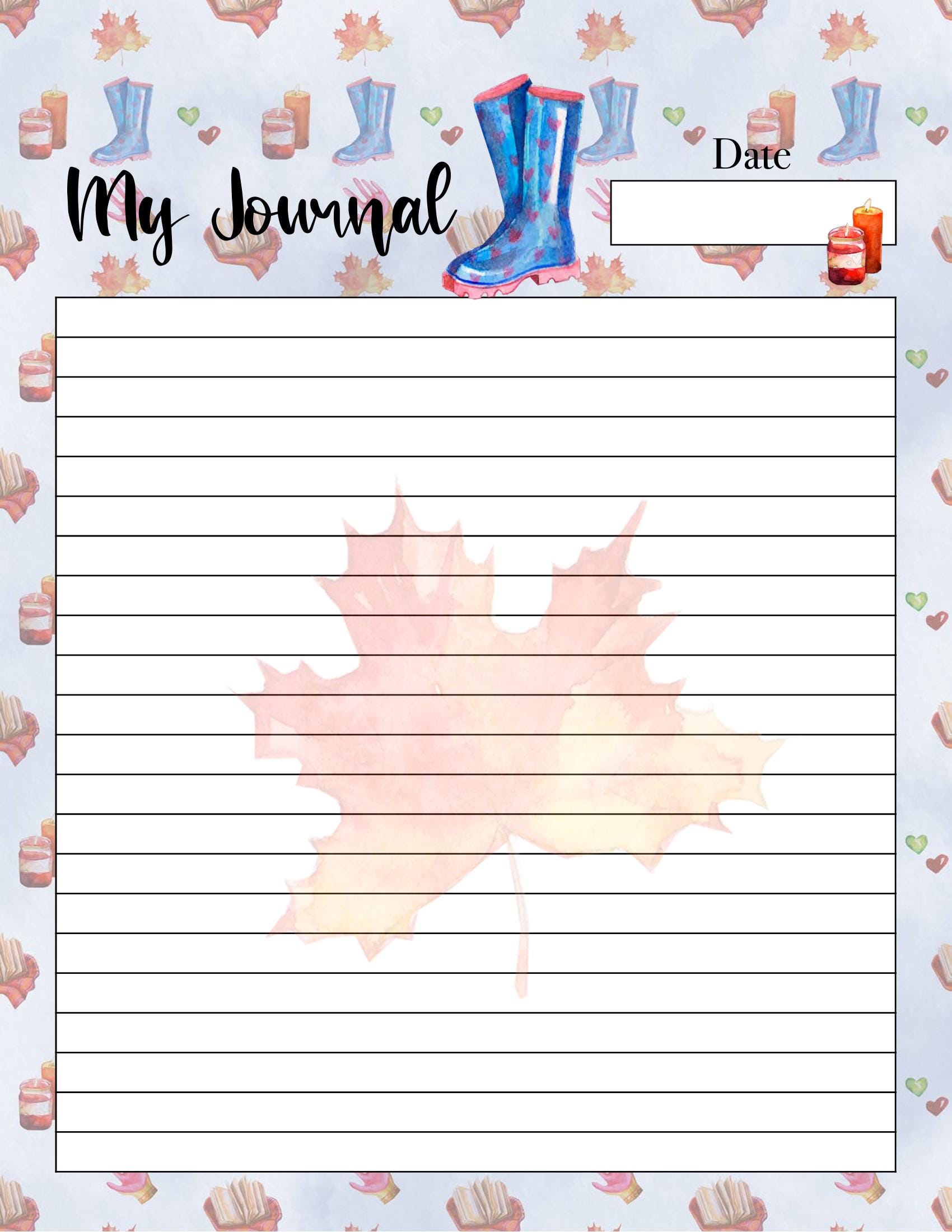 Fall Weekly Planner Printable Bundle | Autumn Digital Planner, Cute ...
