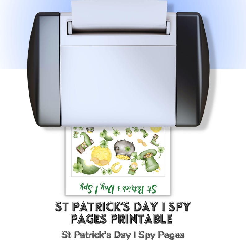 St Patrick’s Day I Spy Printable for Kids, St Patty’s Day Look and Find ...