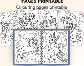 30 Unique Unicorn Coloring Pages | Unicorn Coloring Pages for Kids | Printable Coloring Pages | Girls Coloring Pages | Kids Coloring Sheets