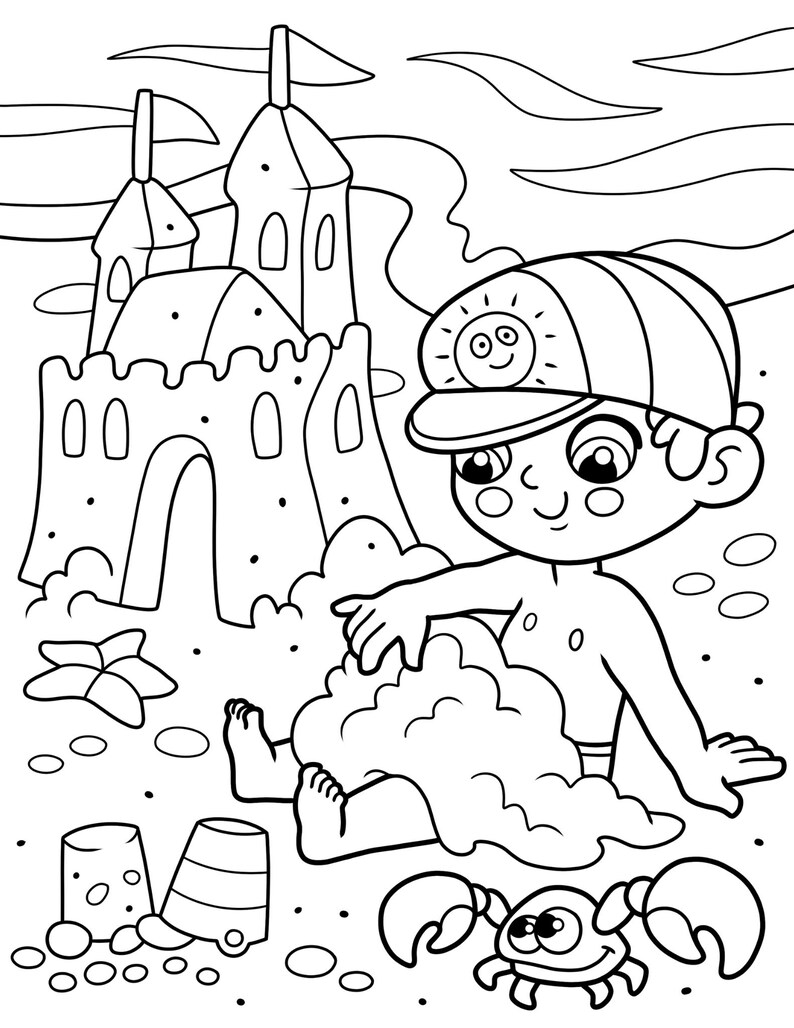 Summer Coloring Pages for Kids Printable, Kids Summer Activity Book ...
