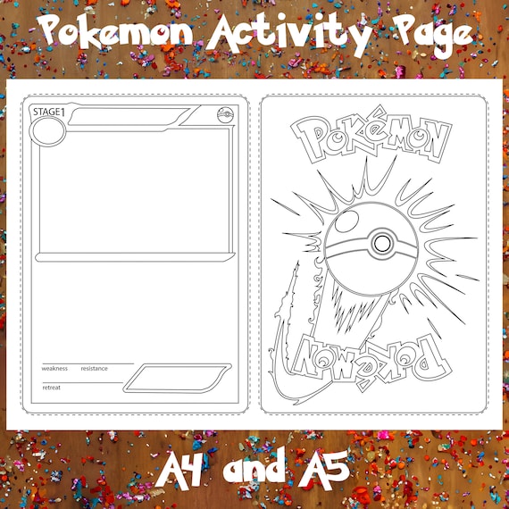 Original Pokemon Card Activity Page