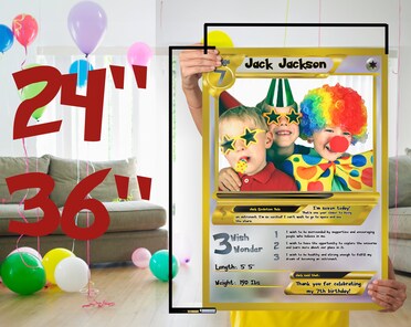pokemon card photo prop This item is unavailable Pokemon Birthday Photo Frame Template