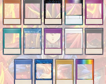 Niestandardowe szablony kart YuGiOh w formatach SVG i PNG do pobrania w wersji cyfrowej – stwórz własne karty kolekcjonerskie, karty proxy, tokeny i plakaty