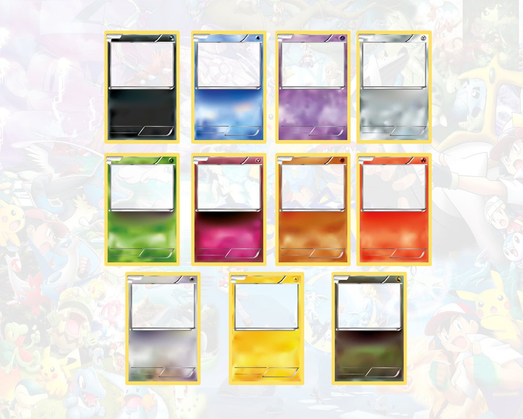 Original Pokemon Card Template Pngs Create Your Own Pokemon Etsy Original Pokemon Card Template Pngs Create Your Own Pokemon Etsy
