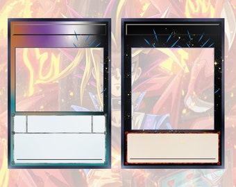 custom yugioh card template Transcend Cards 2 Player Duel Link Zones Playmat Yu-Gi-Oh! Card Template V13 (Hard