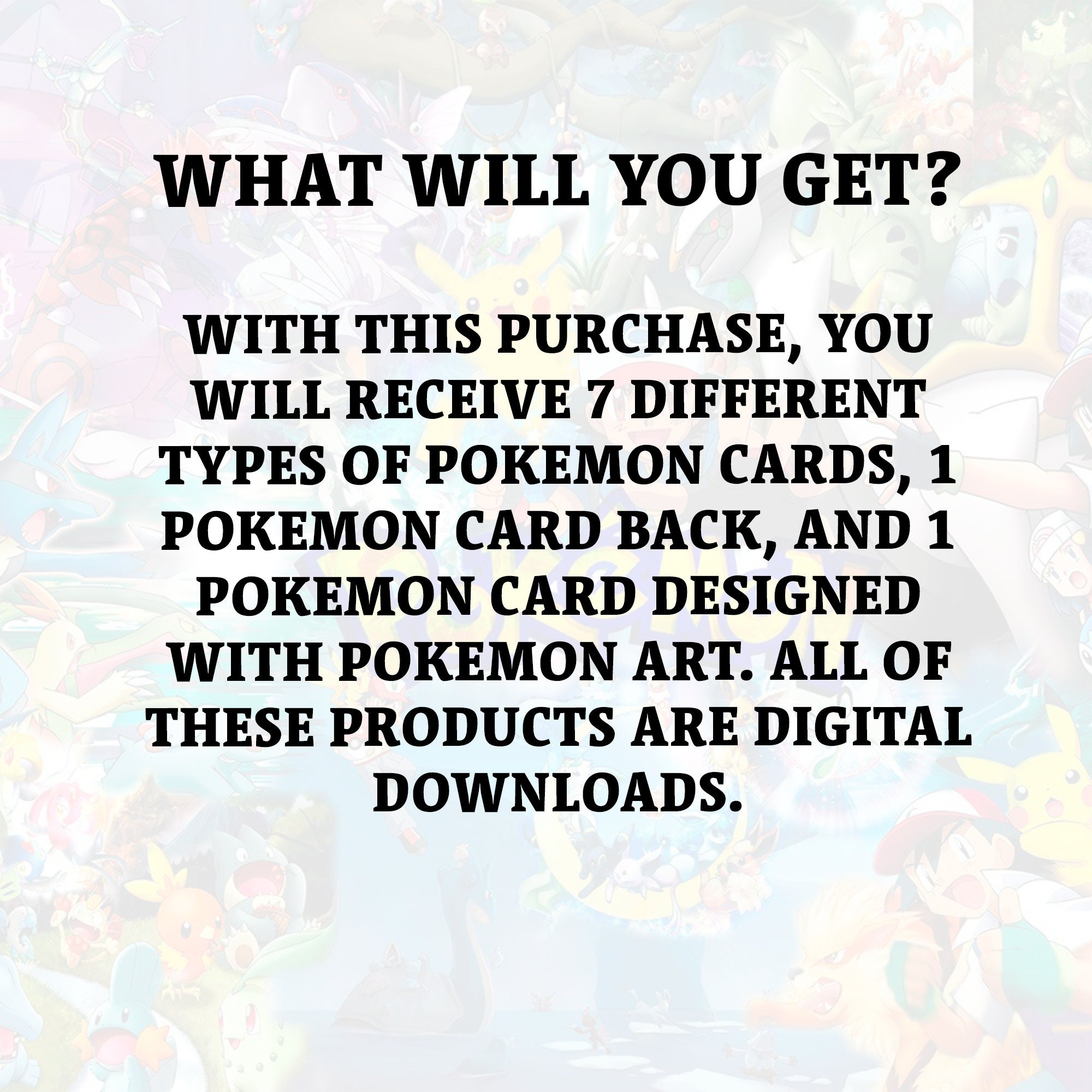 Custom Pokemon Card Templates - Digital PNG Pack for Kids & Pets - DIY ...