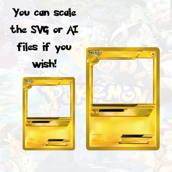 Buy Custom Pokemon Card With Canva Frame Template , Craft Your Adventure  With SVG, Ai, PDF, PNG, and Canva Frame Online in India - Etsy