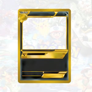 Modèle de carte Pokémon Mega Darkness personnalisé PNG