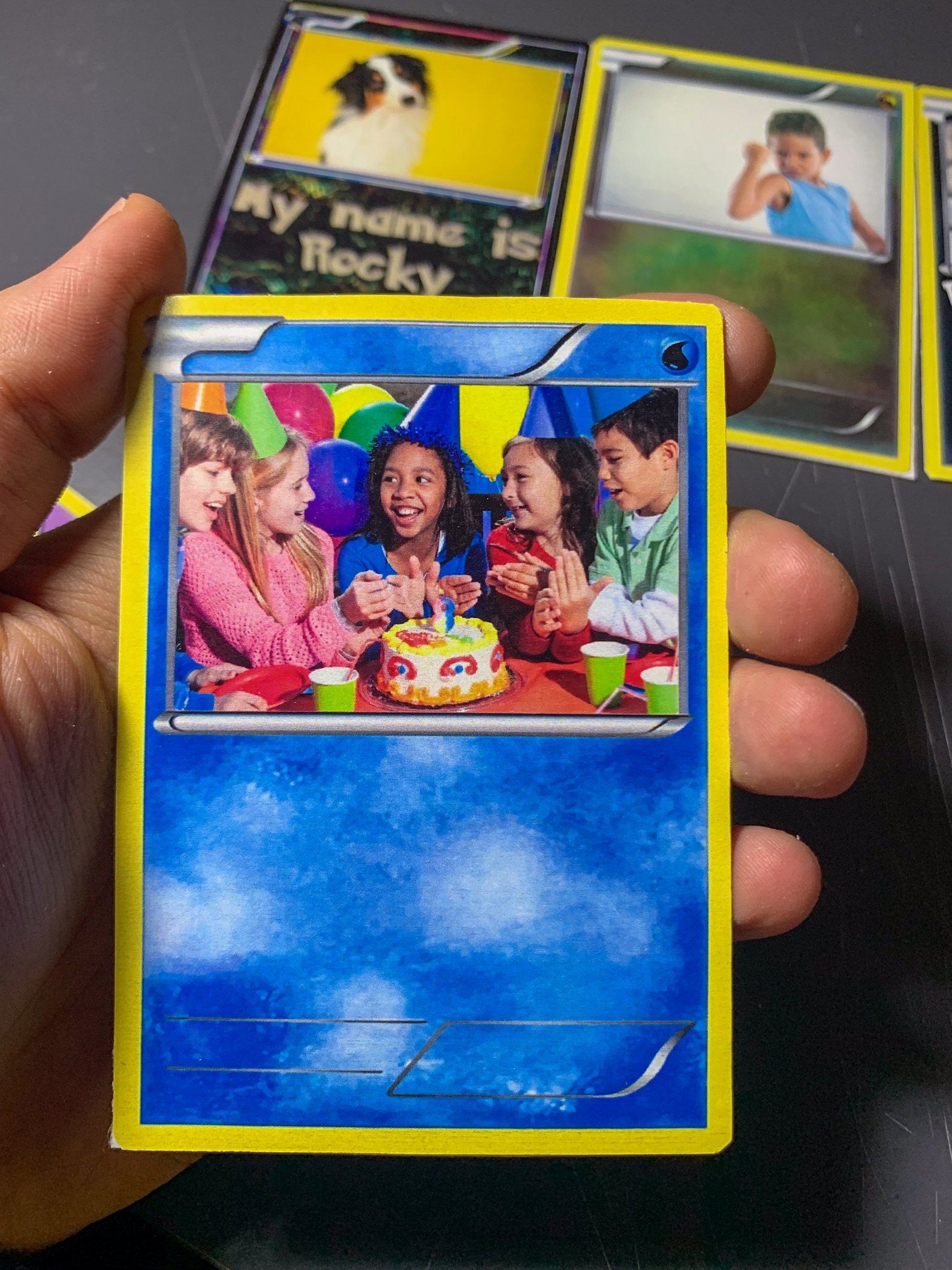 Custom Pokemon Card Templates - Digital PNG Pack for Kids & Pets - DIY ...