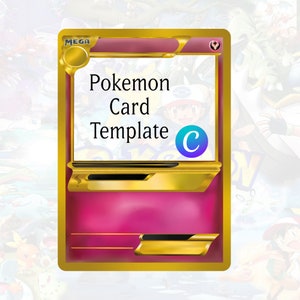 Carta Pokemon vuota fata personalizzata - Cornice per foto personalizzata per animali domestici - Regalo unico - Accessorio per foto da collezione - Modello Canva