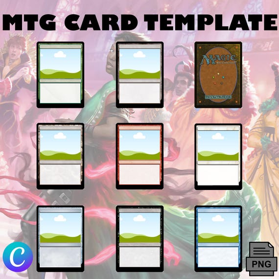 Custom MTG Card Template - Gamer Boyfriend Valentine's Gift - Personalized Anniversary Magic Proxy - Editable Canva DIY - Digital Download