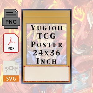Poster Yugioh 24 x 36 - cadre photo personnalisé et téléchargement numérique