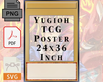 Plakat Yugioh 24x36 – spersonalizowana ramka na zdjęcia i pobranie cyfrowe