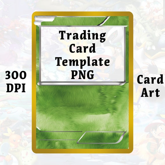Custom Pokemon Card Template - Van Gogh Frame Digital Template - Etsy