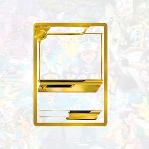 Golden Transparent Trainer Kartenvorlage PNG: Erstellen Sie Ihre benutzerdefinierte Sammelkarte, Einladung, Weihnachtsgeschenk und mehr