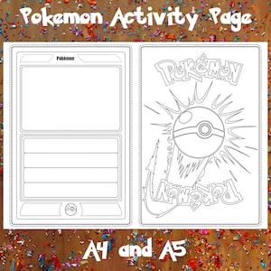 Créez votre propre carte Pokémon : kit de coloriage et de création manuels personnalisés