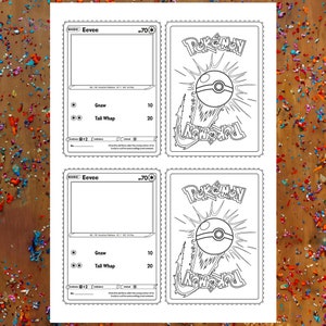 pokemon card outline template 7 Best Pokemon card template ideas
