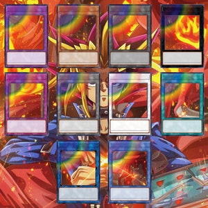 Yu-Gi-Oh ! Modèles de cartes avec effet arc-en-ciel : créez vos propres cartes personnalisées, créez un cadeau personnalisé, une invitation, un cadeau de Noël et plus encore