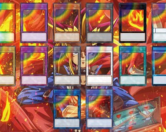 Szablony kart Yu-Gi-Oh, spersonalizowane karty z efektem tęczy, stwórz wyjątkowe zaproszenia na prezenty świąteczne i nie tylko