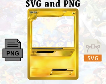 Electric Pokemon SVG & PNG Card Kit - Create Your Custom Pokemon Cards