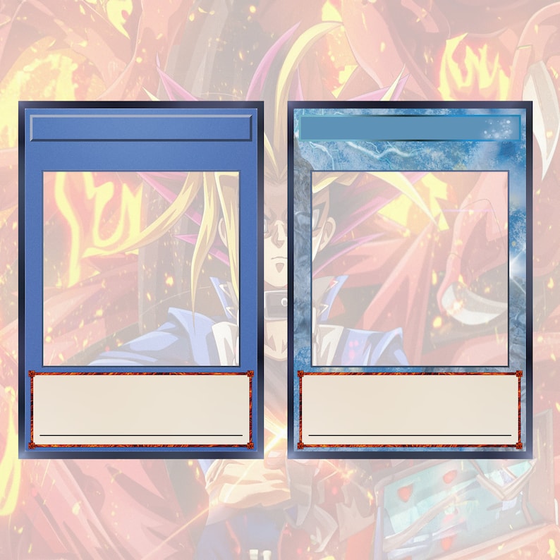 Custom Yugioh Card SVG and PNG Templates for Digital Download Create