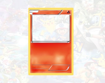 Custom Fire Pokemon Card Template PNG - Etsy Custom Fire Pokemon Card Template PNG - Etsy