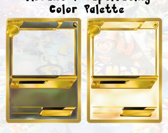 Customizable Pokemon Card Templates Pack - Distressed Design