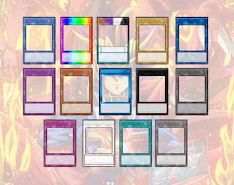 Yu-Gi-Oh! Szablony kart kolekcjonerskich – zaproszenia do druku 5x8 cali – wersja cyfrowa – stwórz własne karty kolekcjonerskie