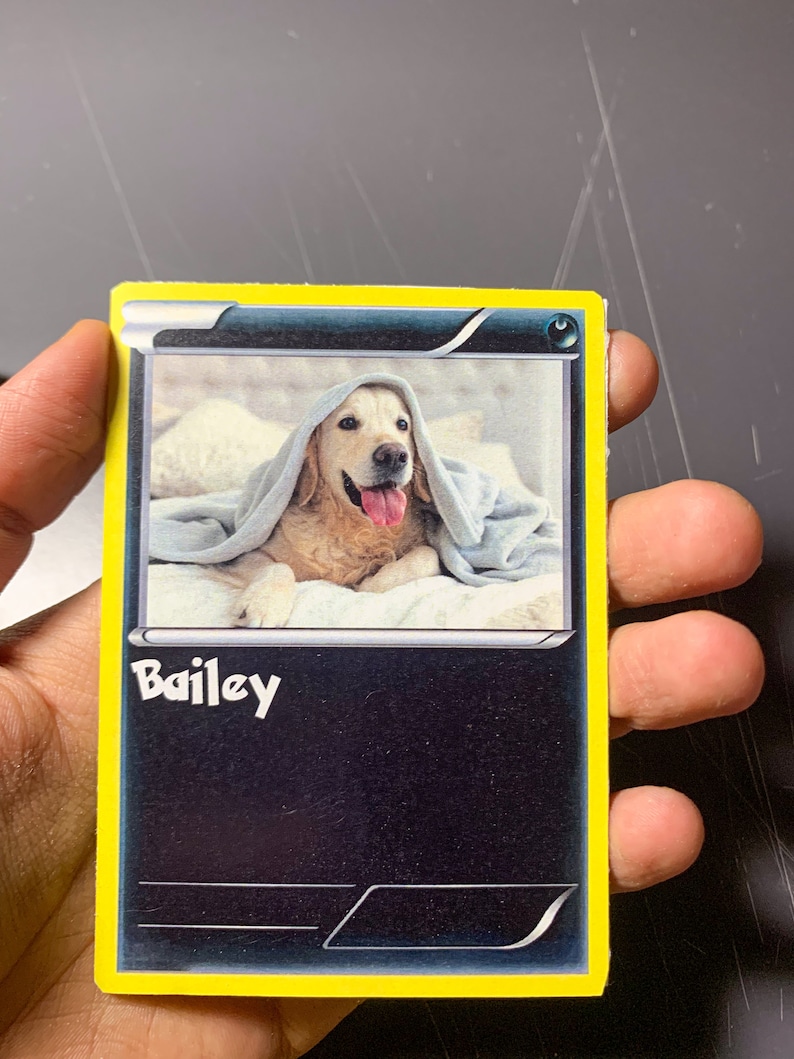 Custom Pokemon Card Templates - Digital PNG Pack for Kids & Pets - DIY ...
