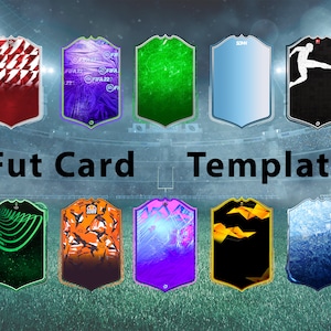 Customizable Fut Card Templates | Digital Soccer Trading Card Pack | Print-Ready Sports Card Designs