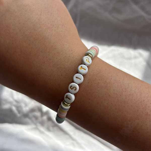 L'été que j'ai transformé joli bracelet en argile