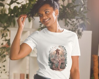 Granola Girl au Cottage : T-shirt Botanique et Boho - Rendez-vous avec la Nature - Fleurs Sauvages et Féerie